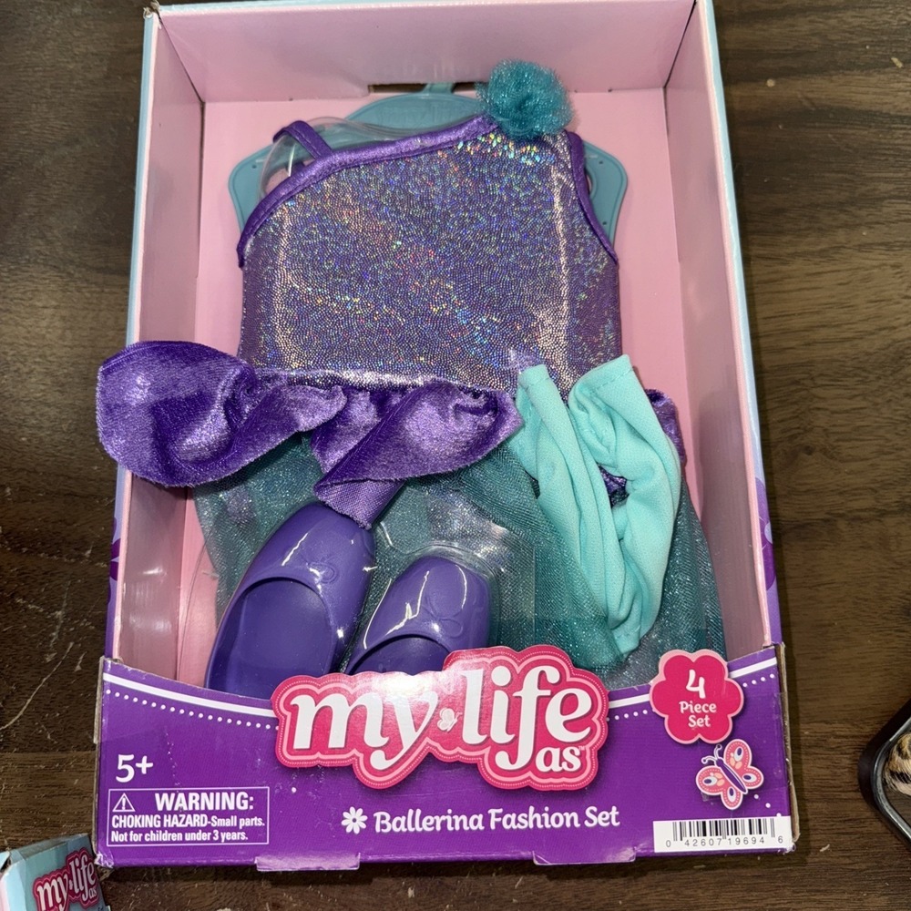 My Life As Purple & Teal Ballerina Fashion Set for 18" Doll NEW